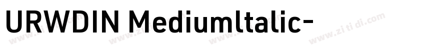 URWDIN Mediumltalic字体转换
